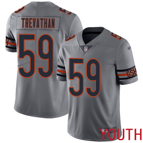 Chicago Bears Limited Silver Youth Danny Trevathan Jersey NFL Football 59 Inverted Legend